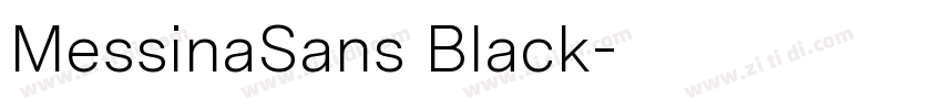 MessinaSans Black字体转换